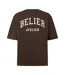 Mens Campus Atelier T-shirt Brown Ecru Belier-2