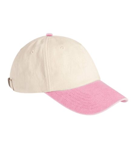 Casquette De Baseball Adulte Naturel Rose Beechfield