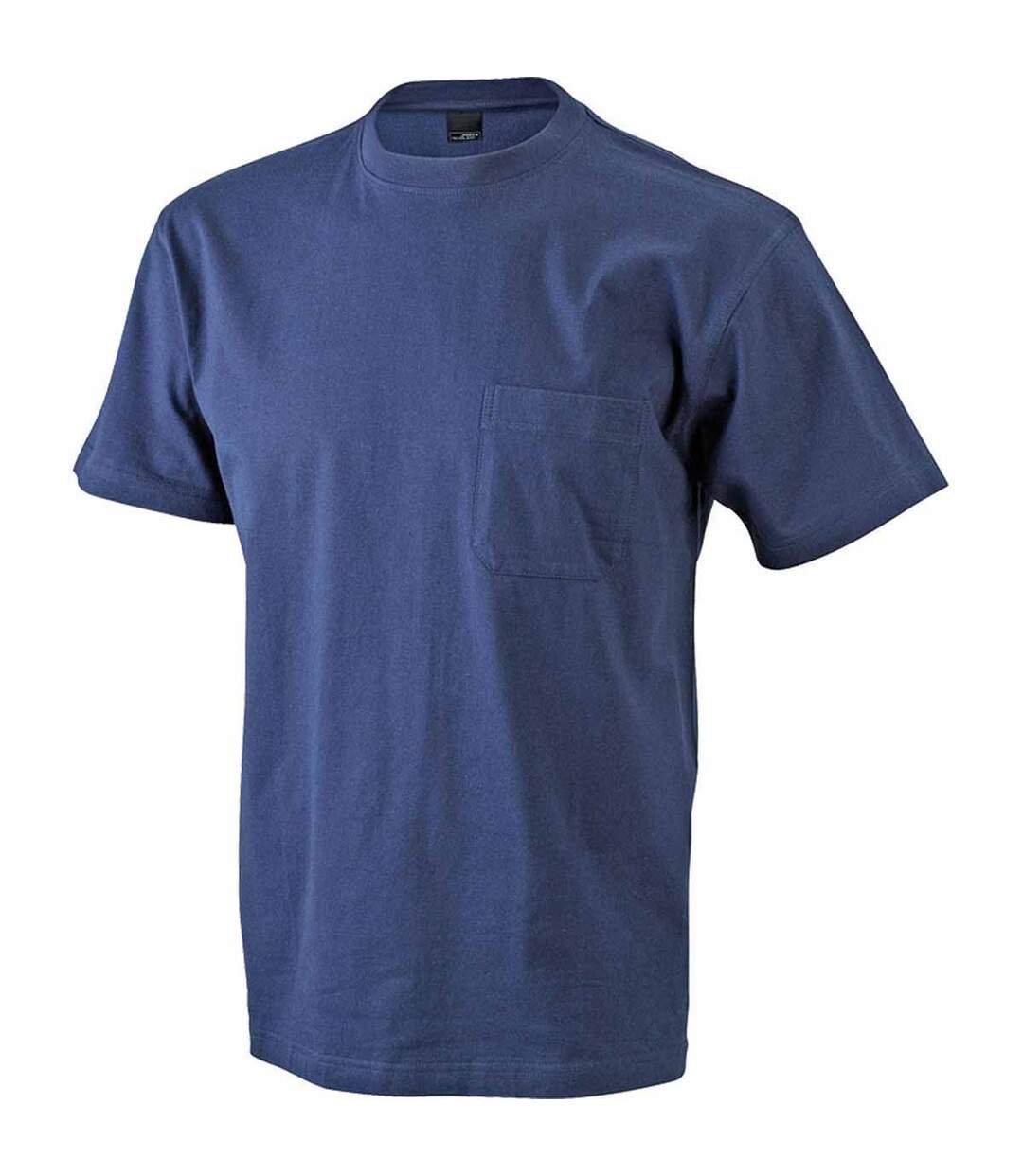 T-shirt homme poche poitrine - JN920 - bleu marine - workwear
