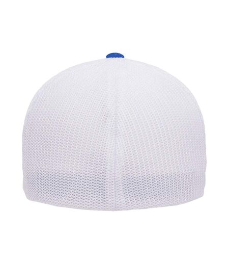 Casquette Trucker Motif/style Deux Tons Bleu Roi Flexfit