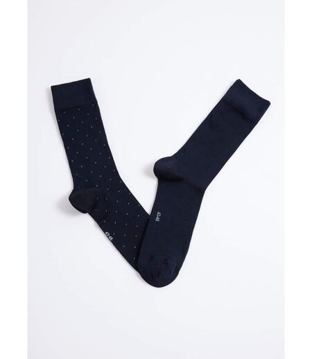 Lot de 2 Chaussettes pois et côtes
