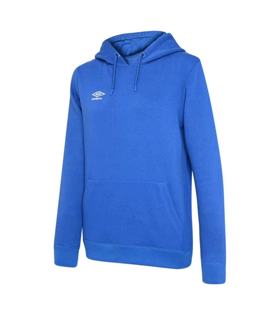 Womens/ladies Club Leisure Hoodie Royal Blue White Umbro-2