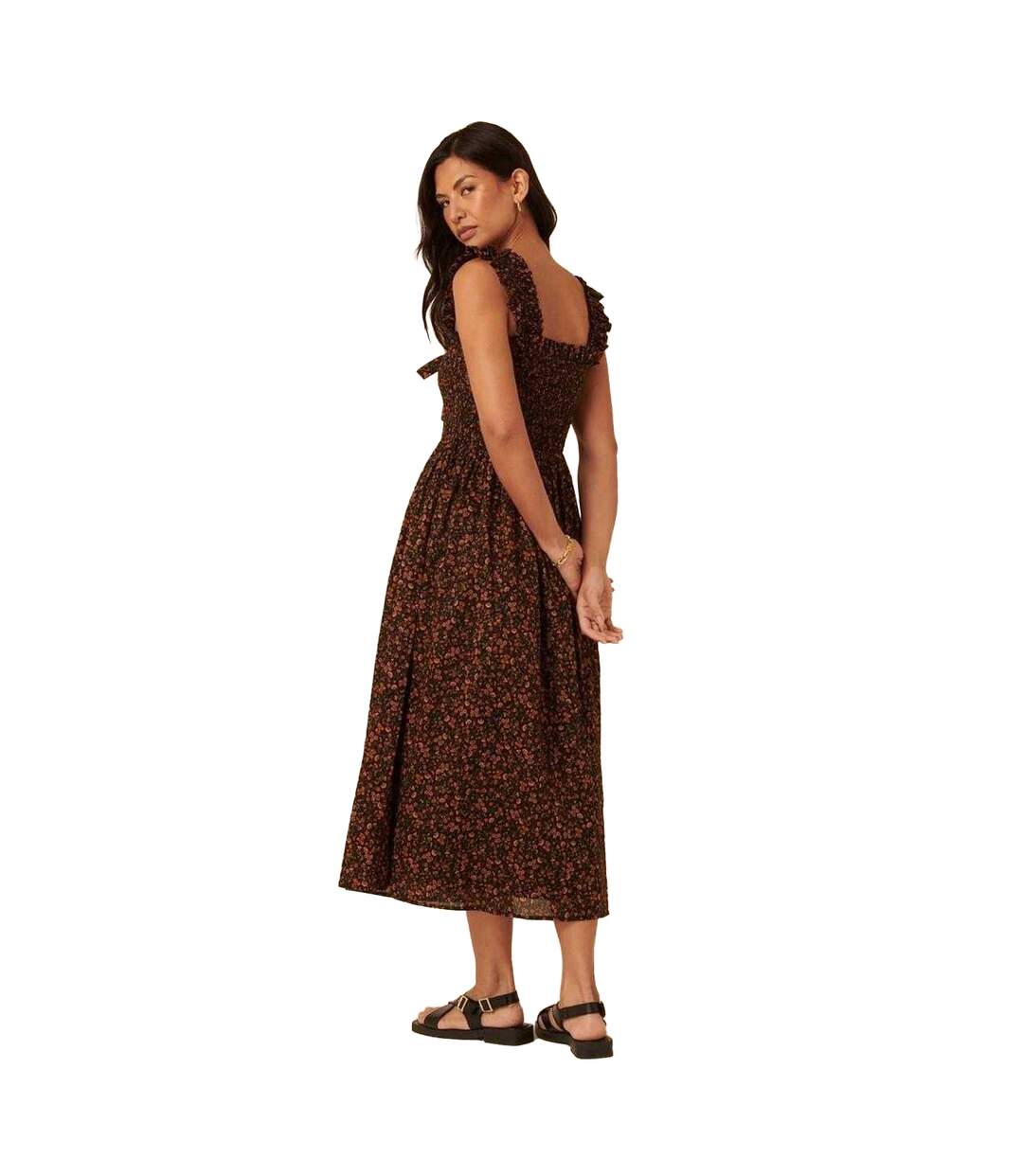 Robe Mi-longue Christina Femme Noir Nobody´s Child-3