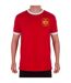 Mens United Wembley 1958 Crest Polyester T-shirt Red Fan Originals-1