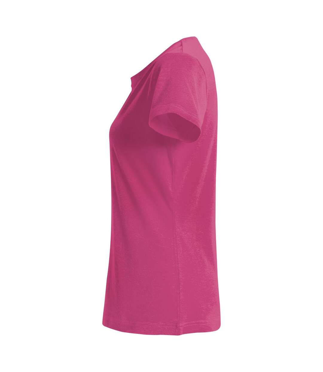 Womens/ladies plain t-shirt bright cerise Clique