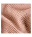 Lark cotton crinkled throw pink clay Yard