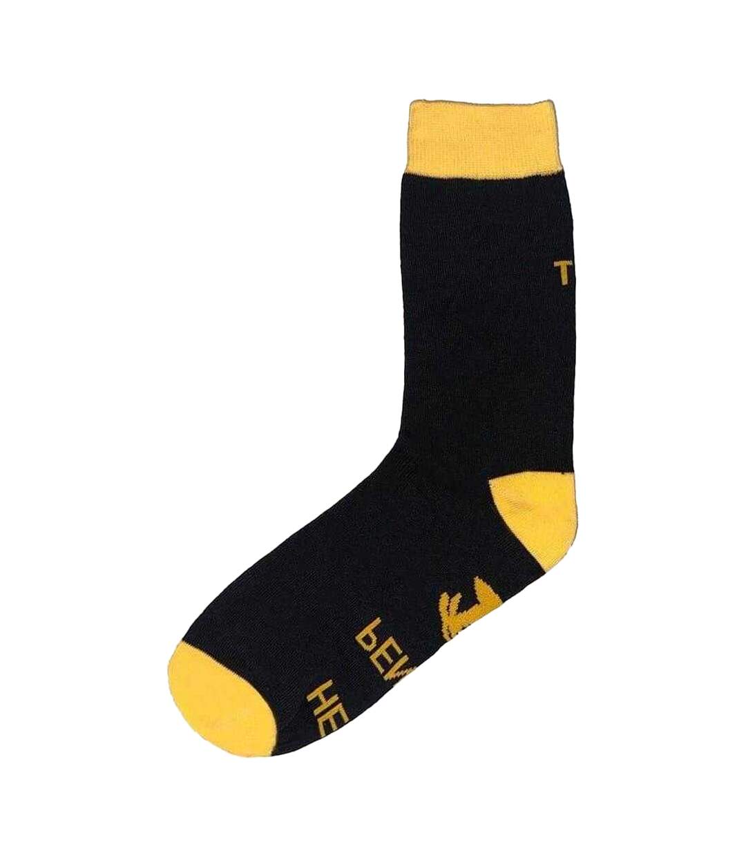 Chaussettes Retraite Motif/style Contrasté Homme Noir Jaune Star-2