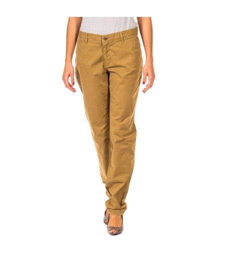 Long straight-cut trousers with hems 31693810 woman
