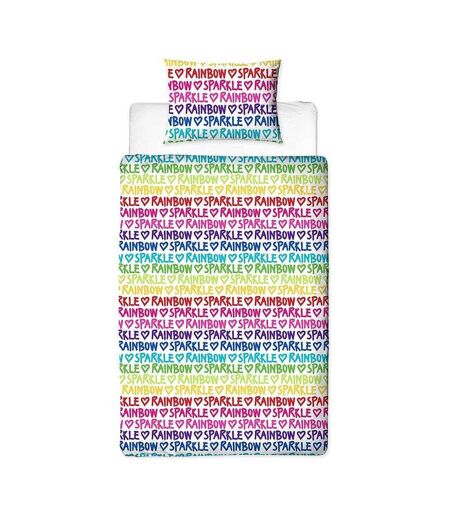 Glow Reversible Duvet Set Multicoloured Rainbow High