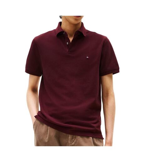 Polo bordeaux homme tommy hilfiger regular