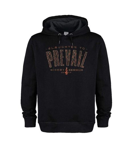 Unisex Adult Animal Print Slaughter To Prevail Logo Hoodie Black Amplified