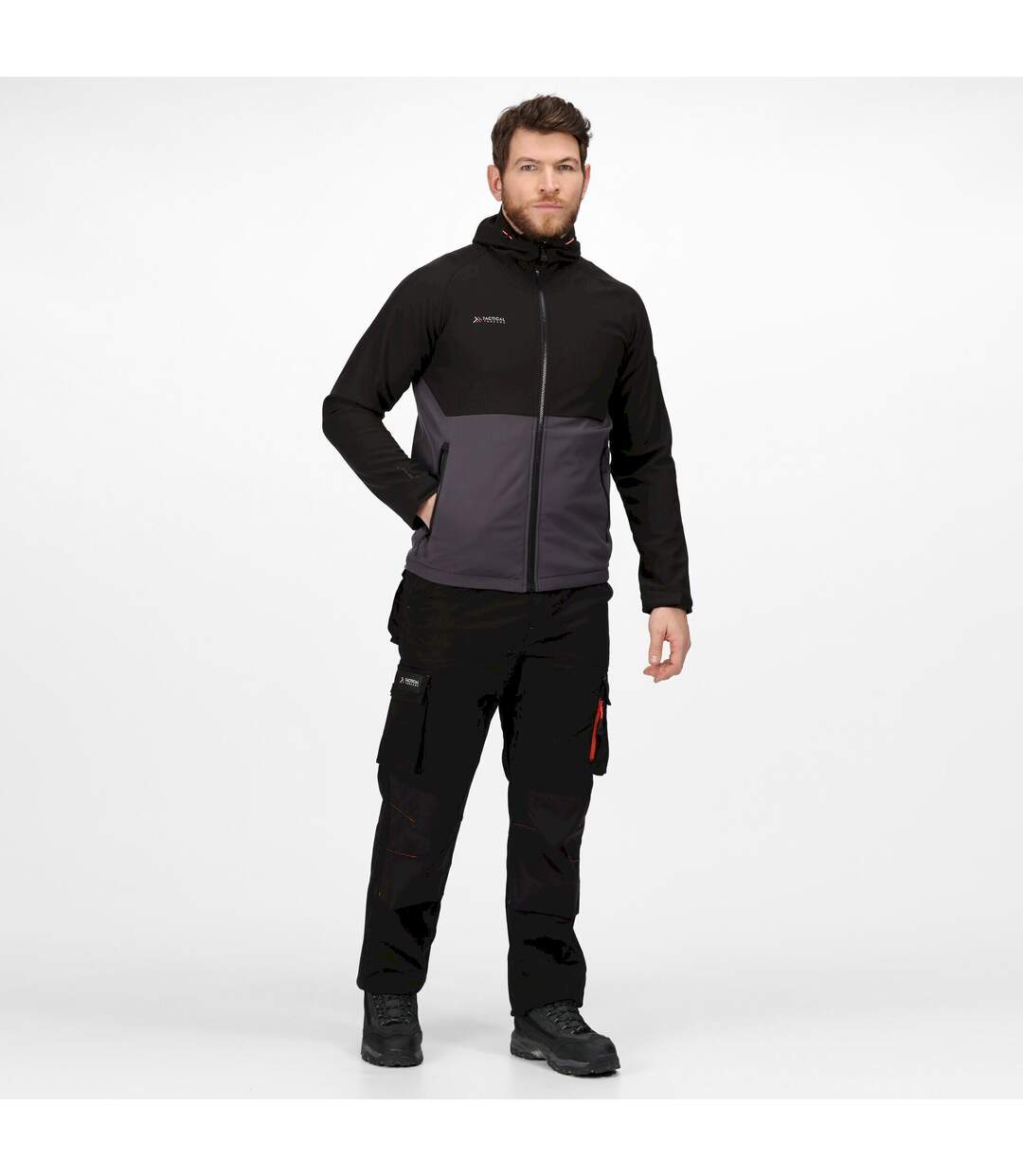 Regatta Mens Surrender Soft Shell Jacket (Fer/Noir) - UTRG7523-1