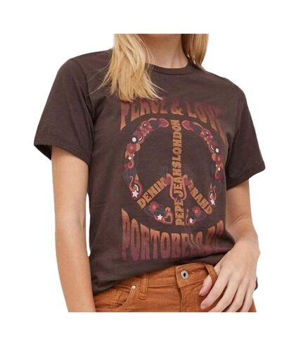 T-shirt Marron Femme Pepe jeans Cala - M