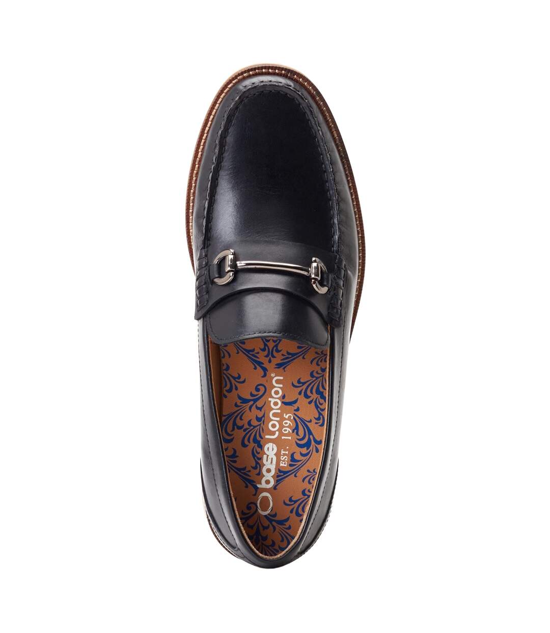 Mens Madison Leather Loafers Black Base London-4
