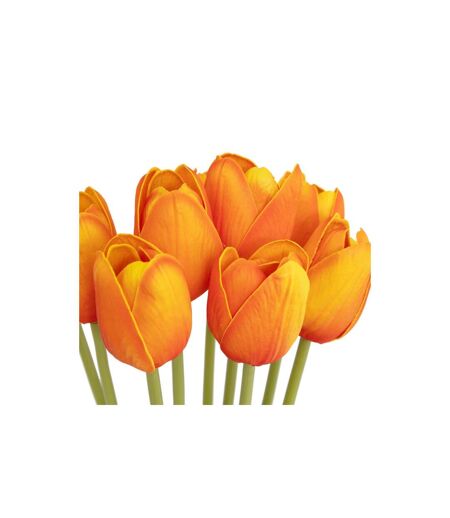 Bouquet de Fleurs Artificielles Tulipes 48cm Orange