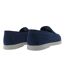 Mens Leather Slip-on Moccasins Navy Jack Wills-2