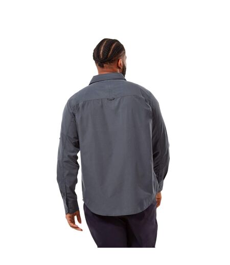 Craghoppers Mens Kiwi Long-Sleeved Shirt (Ombre Blue) - UTCG1500
