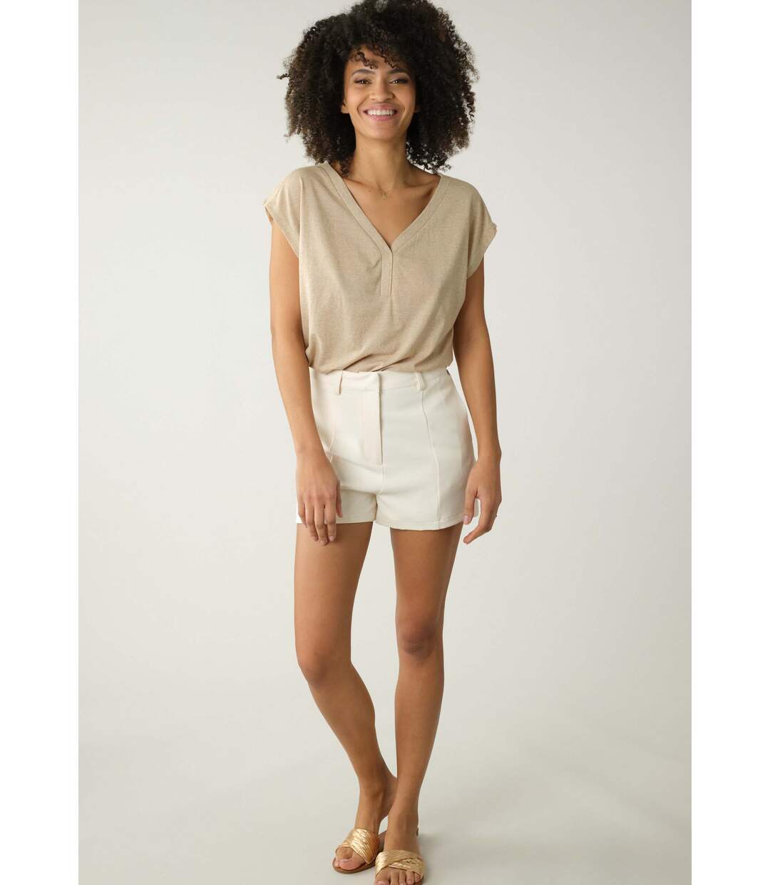 Short en twill pour femme SILIA-2