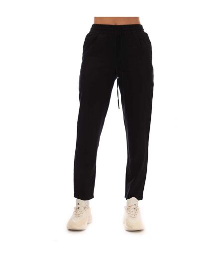 Womens/ladies Jesmilo Linen Blend Trousers Black Vero Moda