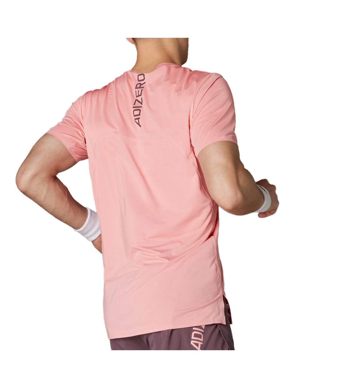 Maillot de sport rose femme adidas adizero tee-2