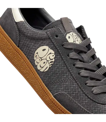Mens Ramblas Suede Trainers Grey Pretty Green