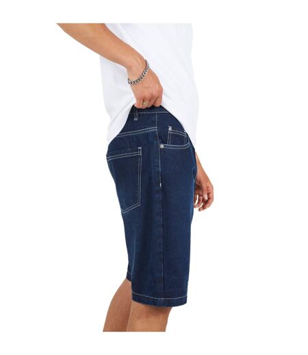 Short Homme Bleu Foncé Délavé Brave Soul