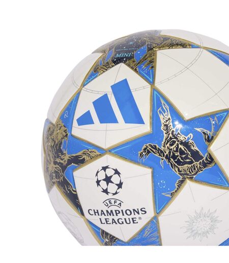 Mini Ballon De Foot Motif/style Imprimé Étoile Ucl Taille 1 Blanc Adidas
