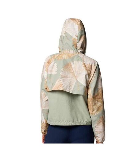 Coupe vent vert femme columbia spire imprimé