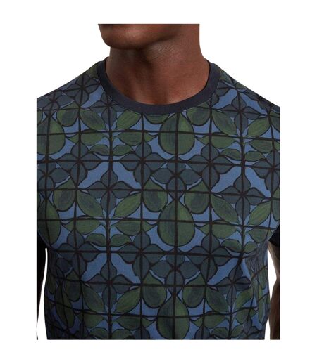 T-shirt Motif/style Floral Homme Bleu Marine Ted Baker