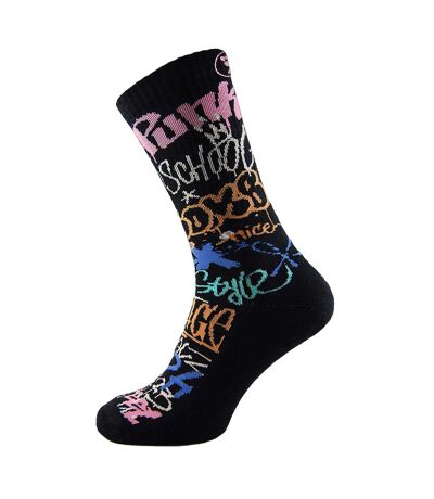 Mens Crew Socks with Street Graffiti