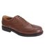 Scimitar Mens Wing Cap Brogue Oxford Shoes (Brown) - UTDF790