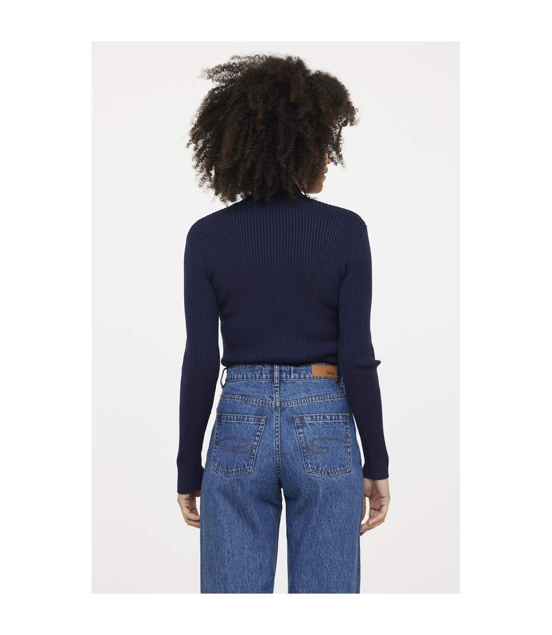 Pull manches longues polyester slim CANELLA-3