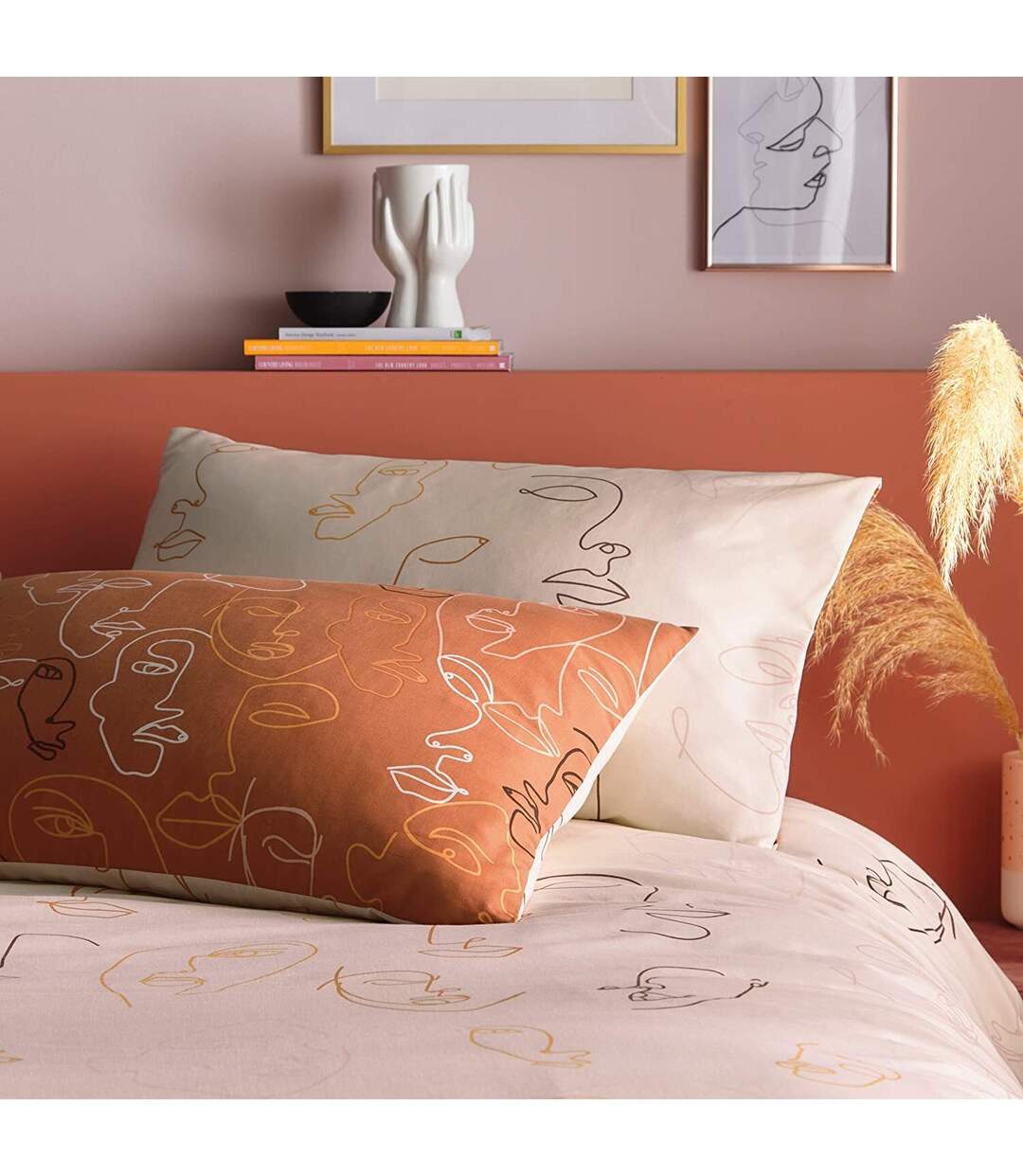 Kindred abstract duvet cover set apricot Furn-4