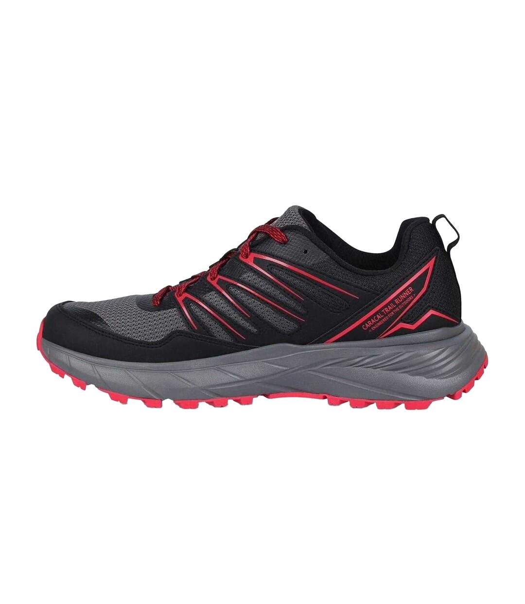 Mens Ortholite Trainers Black Grey Red Karrimor-3