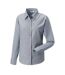 Russell Collection Ladies/Womens Long Sleeve Easy Care Oxford Shirt (Silver)
