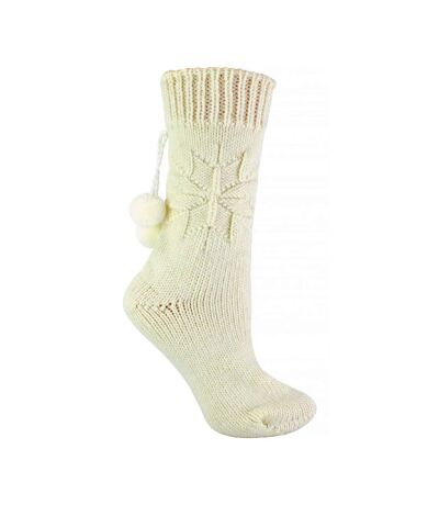 1 Pack Ladies Warm Alpaca Wool Pom Pom Bed Socks