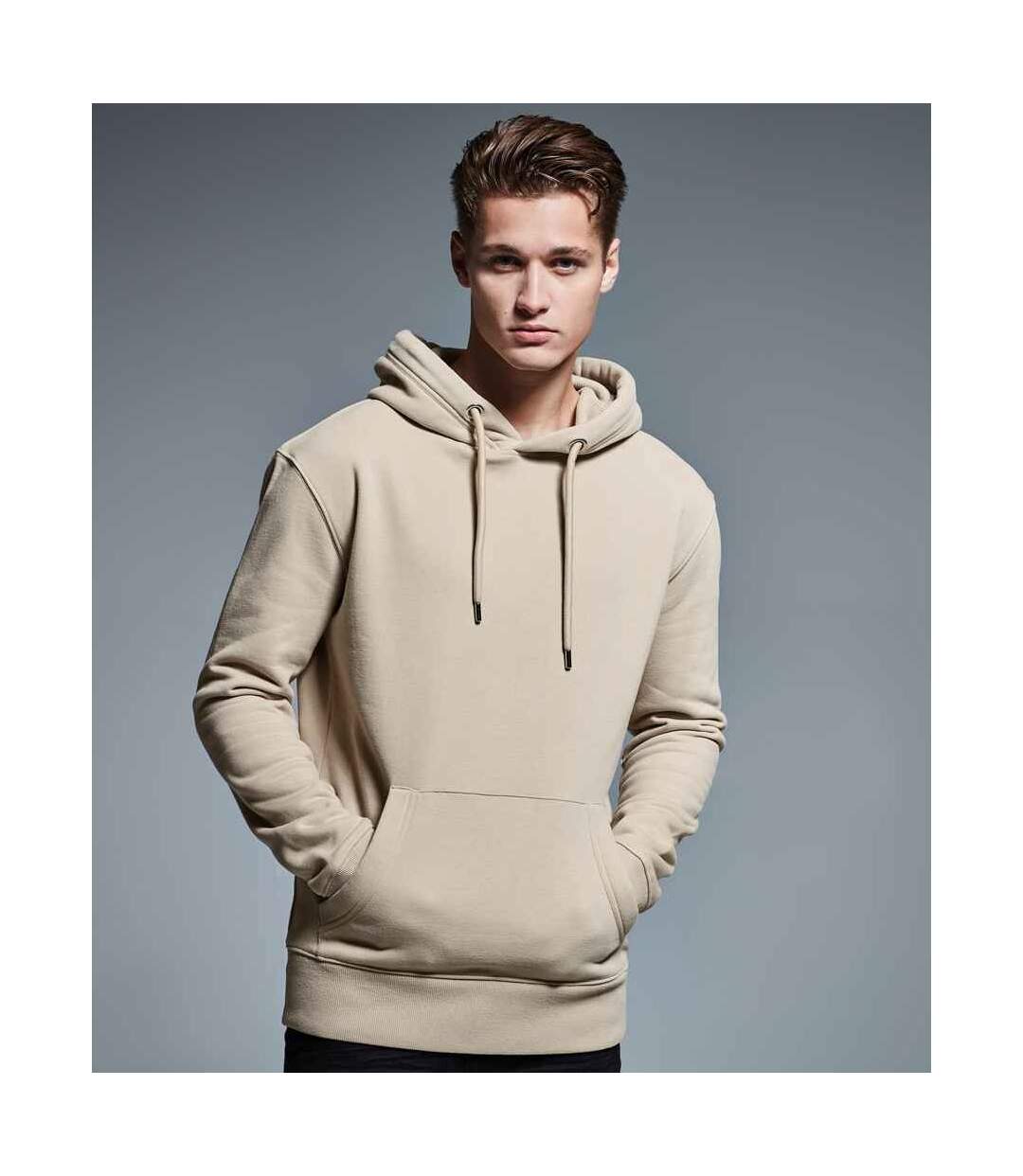 Mens organic hoodie desert sand Anthem