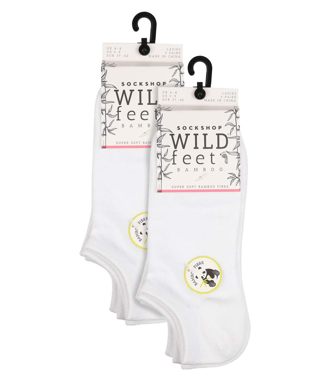 Wildfeet - 6 Paires Femme Chaussettes Bambou Basses | Motif Rayures-2