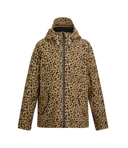 Womens/ladies Bayletta Leopard Print Waterproof Jacket Multicoloured Regatta
