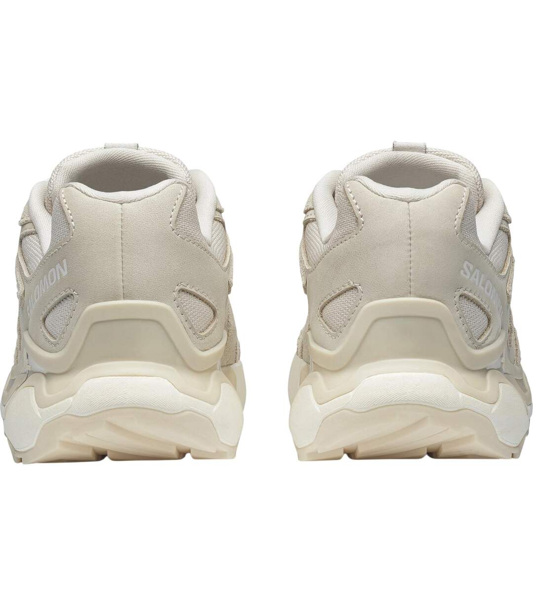 Womens/ladies Xc Roam Leather Running Trainers Almond Milk Salomon-2