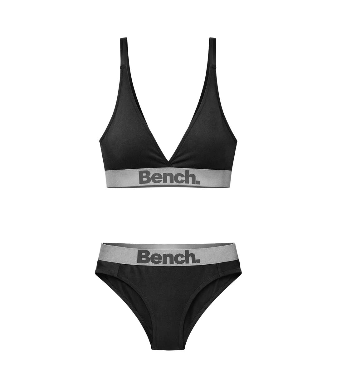 Bench - Ensemble Bralette et Culotte Femme Coton Stretch Confort-1