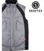 SEDETEX SH1138G — Gilet sans manches gris et noir : protection imperméable et visibilité accrue-4