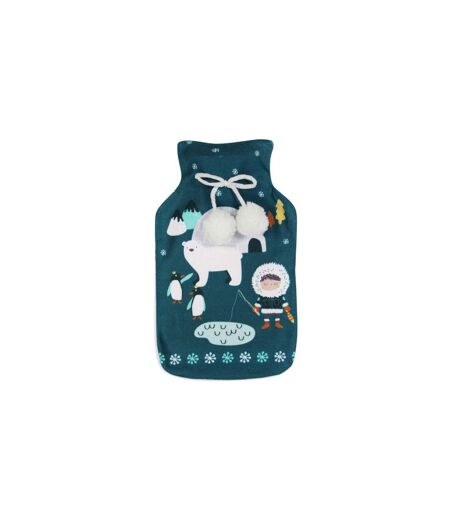 Bouillotte Polaire Imprimé Igloo 34cm Bleu