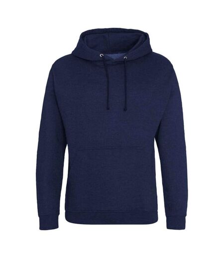 Sweat À Capuche College Adulte Bleu Marine Fumé Awdis