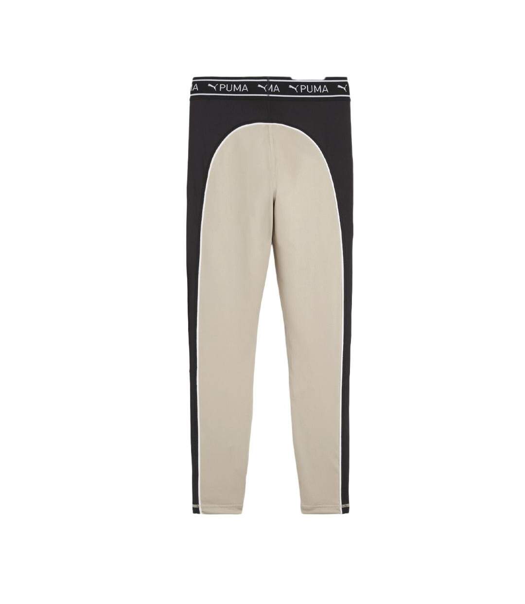Legging beige/jaune fluo/noir femme puma 525027 - l-2