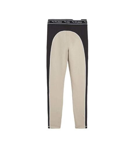 Legging beige/jaune fluo/noir femme puma 525027 - l