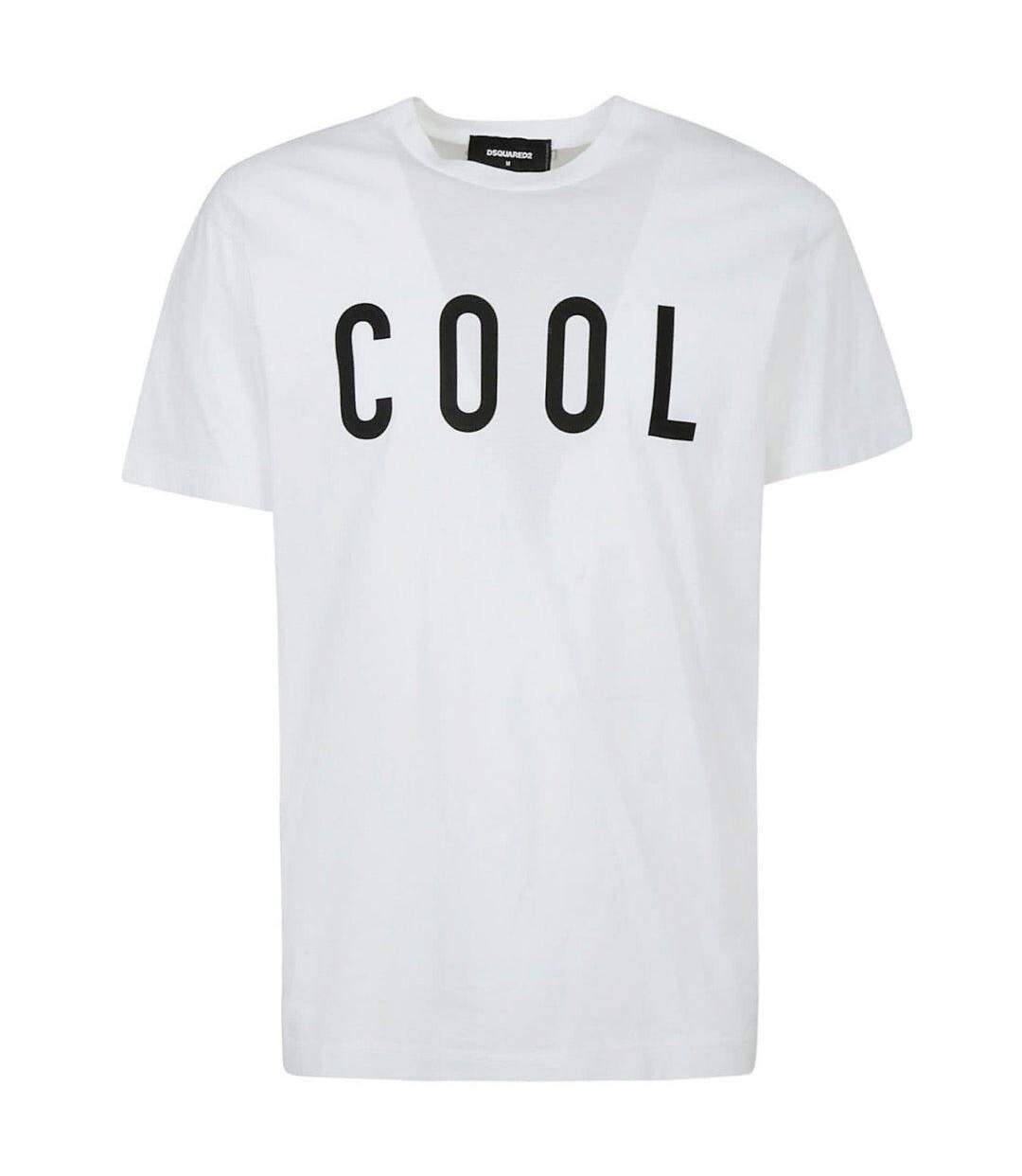 Unisex Adult Cool Logo Printed T-shirt White DSquared2-1