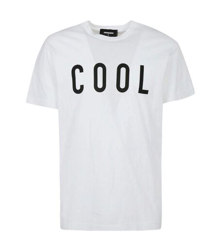 Unisex Adult Cool Logo Printed T-shirt White DSquared2