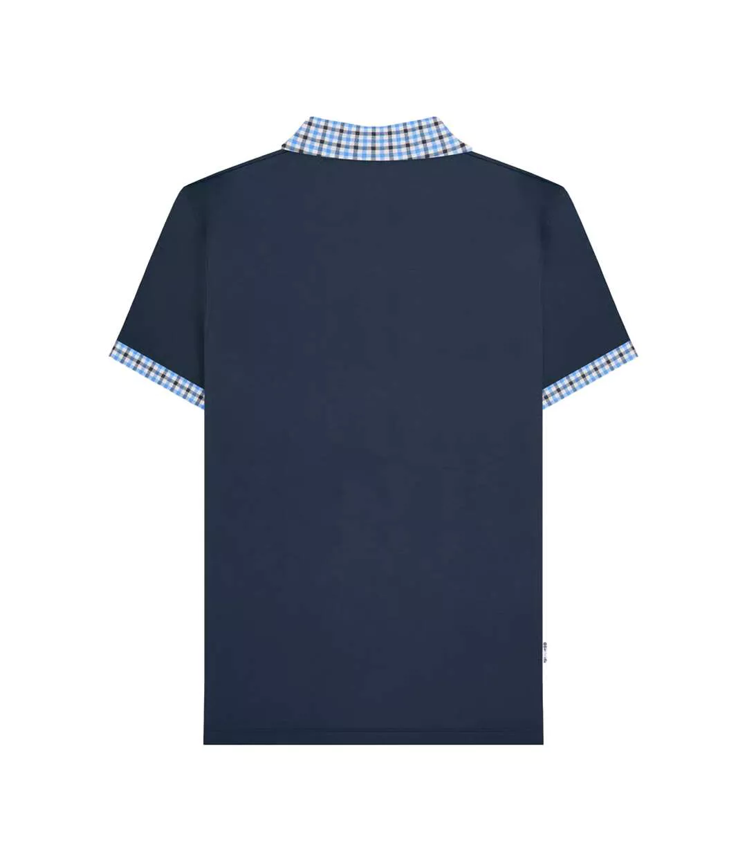 Polo Motif/style À Carreaux Homme Bleu Marine Lambretta-2