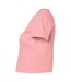 Haut court femme rose uni Bella + Canvas